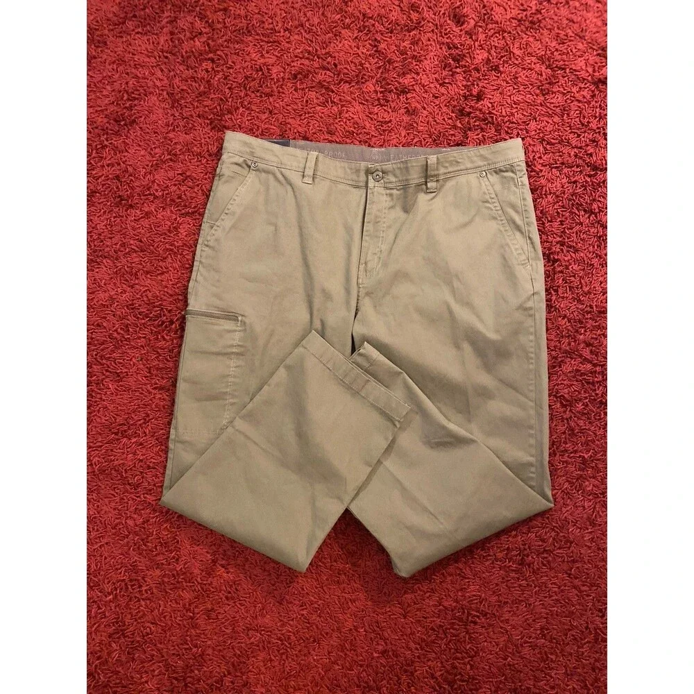 Weather Proof Dakota Utility Pants Men’s 40X30 Green Work Casual Stretch Trouser